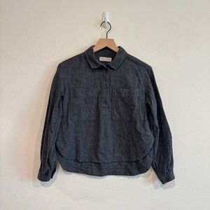 Everlane Boxy Long Sleeve Crop Top